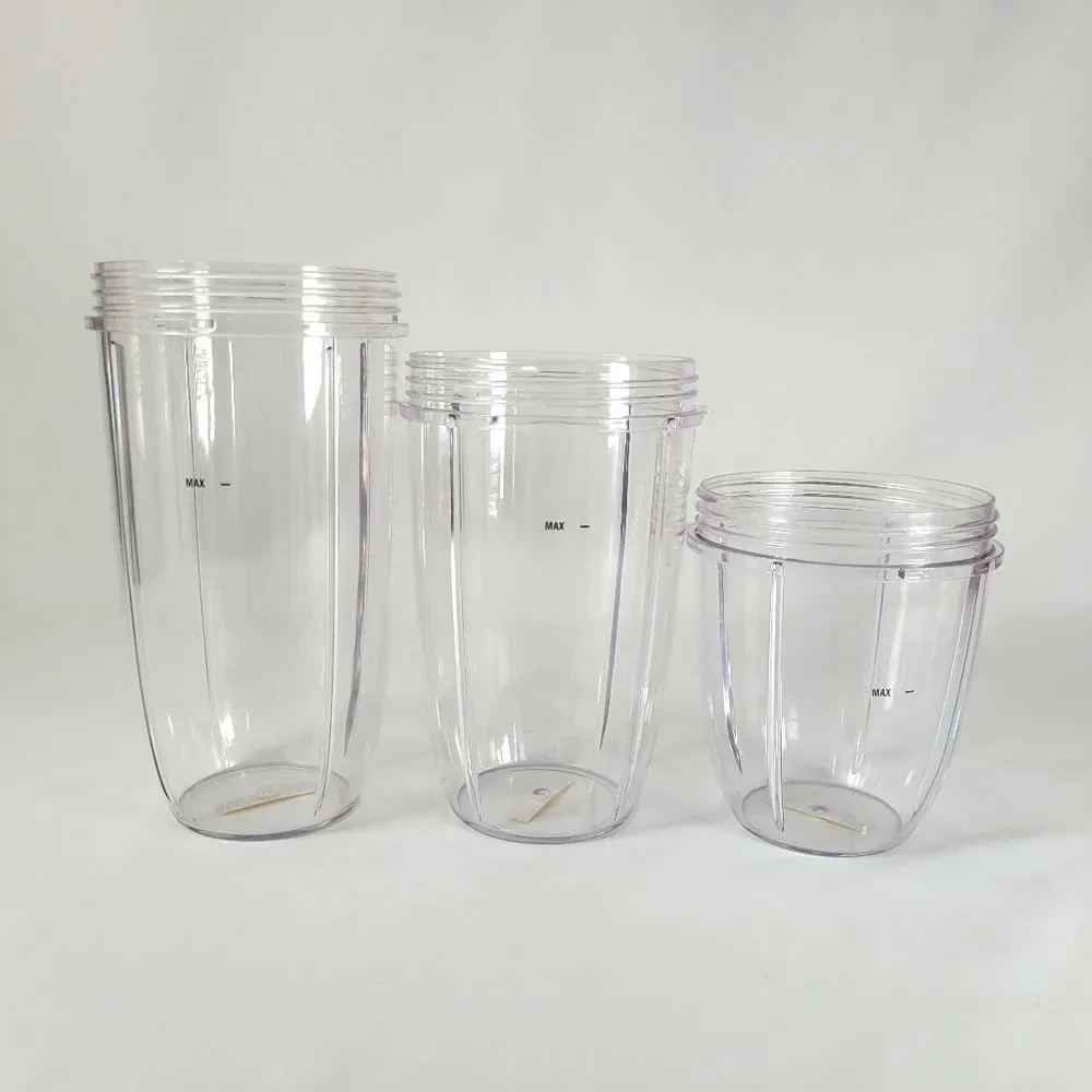 Nutribullet Replacement Cups Set of 3 Colossal 32 24 18 oz NB-201 Lot